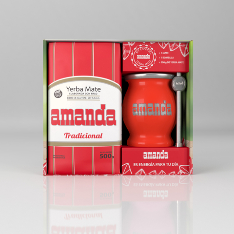 Kit de mate de acero Amanda