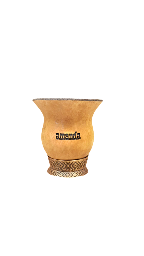 MATE CALABAZA CON BASE DE METAL - comprar online