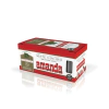 Caja de Mate Cocido Amanda Tradicional con 25 saquitos, diseño rojo y blanco, libre de gluten