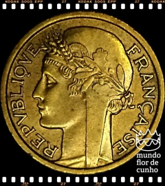 Km 1 África Ocidental Francesa 50 Centimes 1944 FC Escassa ©