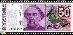 P326 Argentina 50 Australes (Nós Temos Mais de Uma Data # Favor Escolher uma Data Abaixo e o Estado de Conservação) - comprar online
