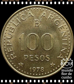 Km 82 Argentina 100 Pesos 1978 XFC # 200º Aniversário do Nascimento de Jose de San Martín ® na internet