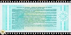 S2271b Argentina 1 Austral Argentino ND Decreto 475/3 FE Emissão Especial # Província de Tucumán - Obrigações de Cancelamento da Dívida na internet