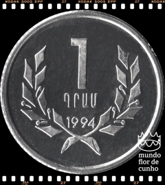 Km 54 Armênia 1 Dram 1994 XFC Prooflike © - comprar online