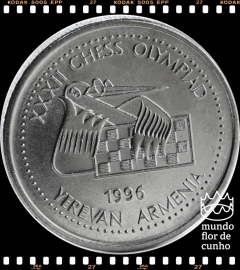 Km 69 Armênia 100 Dram 1996 XFC Prooflike # Olimpíada de Xadrez em Yerevan ©