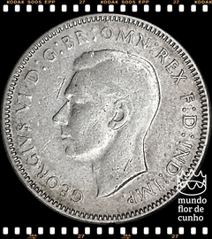 Km 39a Austrália 1 Shilling 1946(p) SOB Prata # George VI - Escassa ©