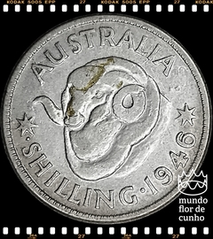 Km 39a Austrália 1 Shilling 1946(p) SOB Prata # George VI - Escassa © - comprar online
