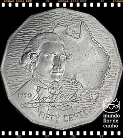 Km 69 Austrália 50 Cents 1970 XFC # 200º aniversário da viagem australiana de Cook ©