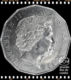Km 488.1 Austrália 50 Cents 2000 FC # Ano do Milênio © - comprar online