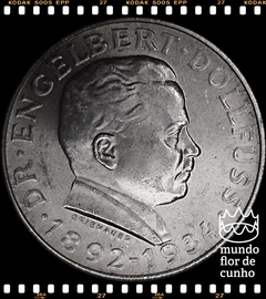 Km 2852 Austria 2 Schilling 1934 XFC Prata # Dr. Engelbert - Chanceler ©