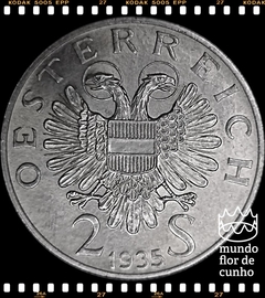 Km 2855 Austria 2 Schilling 1935 XFC Prata Escassa # 25° Aniversário - Morte do Dr. Karl Lueger - Político Reformista Social © - comprar online