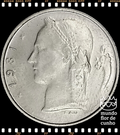 Km 143.1 Bélgica 1 Franc 1981 XFC # Baudoin I - Escassa ©