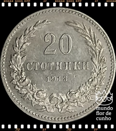 Km 26 Bulgaria 20 Stotinki 1913 SOB/FC Escassa # Ferdinand I © na internet