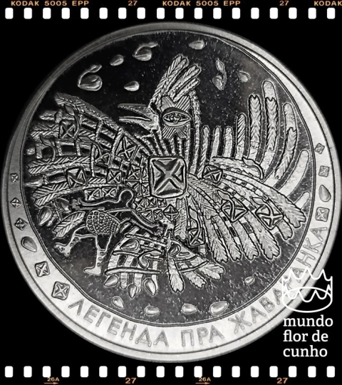 Km 221 Bielorússia 1 Rouble 2009 XFC Proof Escassa # Série: Lendas Folclóricas da Bielorússia - Lenda da Cotovia ©