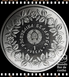 Km 222 Bielorússia 1 Rouble 2009 XFC Proof Escassa # Série: Artes e ofícios populares da Bielorrússia - Entrelaçamento da Palha © - comprar online
