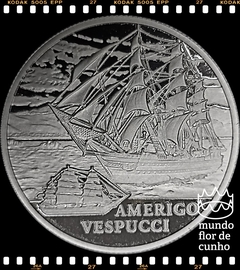 Km 263 Bielorússia 1 Rouble 2010 XFC Proof Escassa # Série: Navios à vela - Amerigo Vespucci ©
