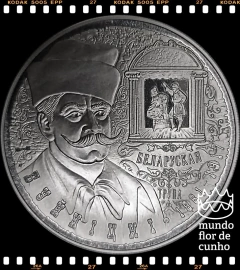 Km 288 Bielorússia 1 Rouble 2011 XFC Prooflike Escassa # Série: História e Cultura - 150º aniversário do nascimento de Ignat Bujnitsky ©