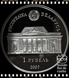 Km 302 Bielorrússia 1 Rouble 2007 XFC Proof Muito Escassa # 100º Aniversário do nascimento de Alena Aladova © - comprar online