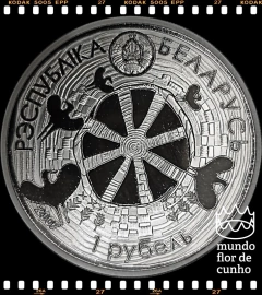Km 303 Bielorússia 1 Rouble 2007 XFC Prooflike Escassa # Lendas Folclóricas Bielorrussas – Lenda da Cegonha © - comprar online