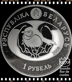 Km 308 Bielorússia 1 Rouble 2008 XFC Proof Escassa # Série: Ave do Ano - Garça Branca Grande © - comprar online