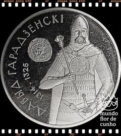 Km 311 Bielorússia 1 Rouble 2008 XFC Prooflike Escassa # Série: Fortalecendo e Defendendo o Estado - Davyd de Garadzen ©
