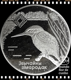 Km 313 Bielorússia 1 Rouble 2008 XFC Prooflike Escassa # Série: Reservas Naturais da Bielorrússia – Reserva de Vida Selvagem Lipichanskaya ©