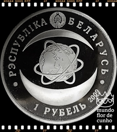Km 314 Bielorússia 1 Rouble 2009 XFC Prooflike Escassa # Série: Bielorrússia e a Comunidade Mundial – 80º Aniversário da Academia Nacional © - comprar online