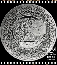 Km 316 Bielorússia 1 Rouble 2009 XFC Proof Escassa # Série: Signos do Zodiáco - Áries ©