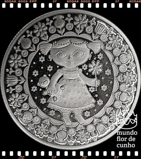 Km 323 Bielorússia 1 Rouble 2009 XFC Proof Escassa # Série: Signos do Zodiáco - Virgem ©