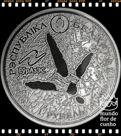 Km 327 Bielorússia 1 Rouble 2009 XFC Proof Escassa # Série: Proteção do Meio Ambiente - Cegonha Branca © - comprar online