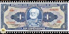 C010 Brasil 1 Cruzeiro ND(1954) FE P150a