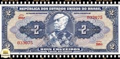 C014 Brasil 2 Cruzeiros ND(1944) FE Autografada P133