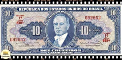 C020 Brasil 10 Cruzeiros ND(1963) FE P167b - comprar online