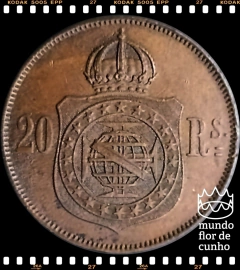 Km 474 Brasil 20 Réis 1869 SOB ©
