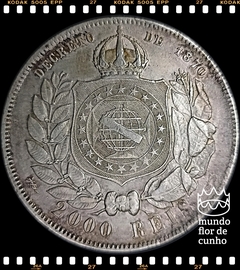 Km 485 Brasil 2000 Réis 1889 MBC/SOB Prata # Dom Pedro II © na internet