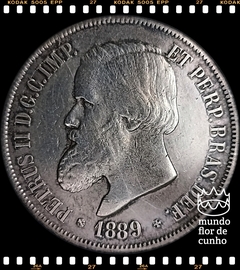 Km 485 Brasil 2000 Réis 1889 MBC/SOB Prata # Dom Pedro II © - comprar online