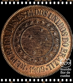 Km 491 Brasil 40 Reis 1909 SOB/FC Escassa © - comprar online