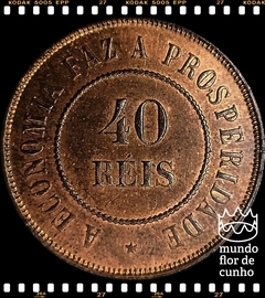 Km 491 Brasil 40 Reis 1909 SOB/FC Escassa ©
