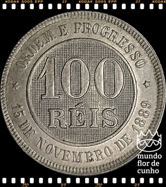 Km 492 Brasil 100 Réis 1889 (V648) ©