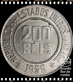 Km 519 Brasil 200 Réis 1926 SOB/FC Data Muito Escassa (V097) ©
