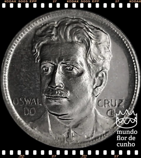 Km 539 Brasil 400 Réis 1936 # Anômala: Proof Pelo Cunho - Osvaldo Cruz ©