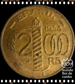 Km 542 Brasil 2000 Réis 1938 MBC