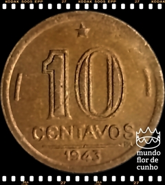 Km 555 Brasil 10 Centavos 1943 SOB # Getúlio Vargas © - comprar online