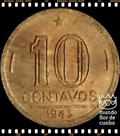 Km 555 Brasil 10 Centavos 1943 XFC # Getúlio Vargas © - comprar online