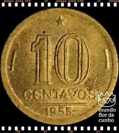 Km 561 Brasil 10 Centavos 1955 SOB # José Bonifácio © - comprar online