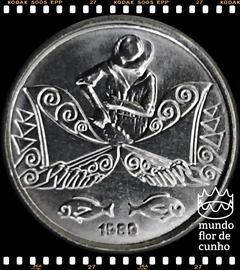 Km 612 Brasil 5 Centavos 1989 XFC # Pescador ©
