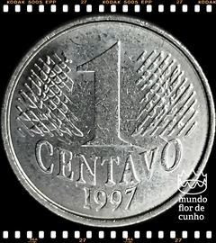 Km 631 Brasil 1 Centavo 1997 MBC # Cunho baixo inexistencia de detalhes no rosto © na internet