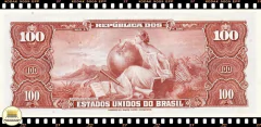 C035 Brasil 100 Cruzeiros ND(1964) FE Escassa P170b - comprar online