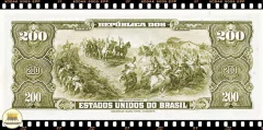C042 Brasil 200 Cruzeiros ND(1964) FE Escassa P171b - comprar online