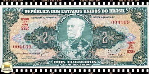 C062 Brasil 2 Cruzeiros ND(1956) FE P157Aa